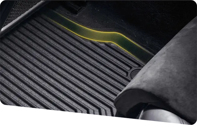 Auton matot varustettu MaxEdge reunalla