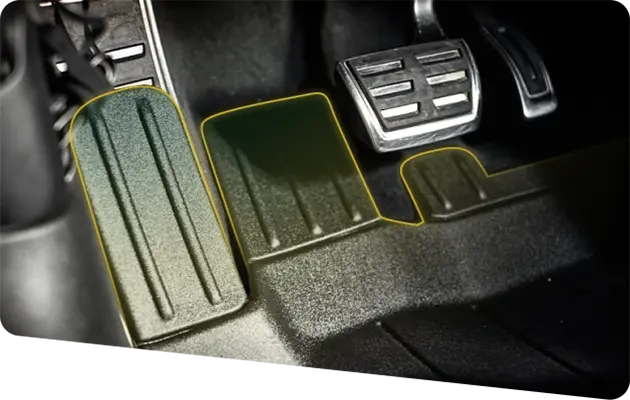 Kestävä materiaali auton matto