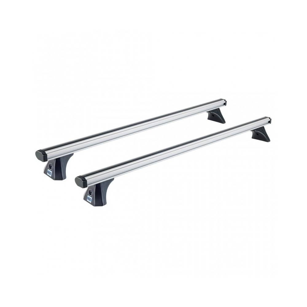 cruz-alu-cargo-x-silver CRUZ Alu Cargo X128 kattotelineet Toyota LAND CRUISER Prado 120 (J120) 2002-2010 - Image 1