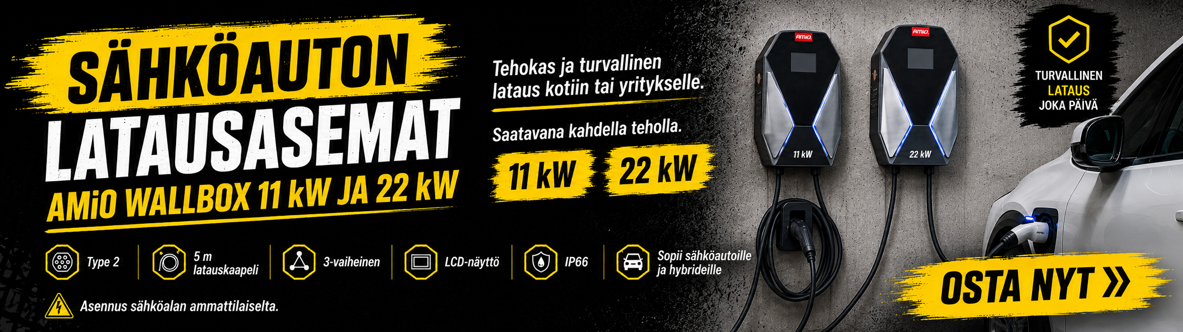 Sähköauton latausasemat