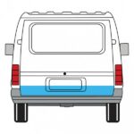 Takaluukun pohjapelti Ford Transit 1985-2000