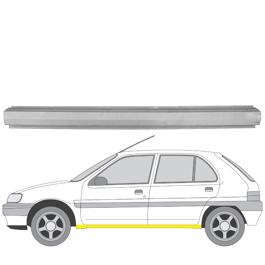 230641-2 Helman korjauspelti vasen Citroën Saxo 1996–2004