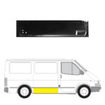 Liukuoven sisäosan/pohjan korjauspelti oikea Ford TRANSIT Bussi (72E, 73E) 1986–2000