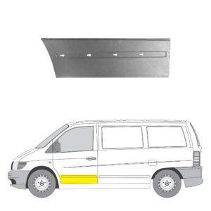Etuoven ulompi alaosan korjauspelti vasen Mercedes-Benz VITO Bussi (W638) 1996–2003
