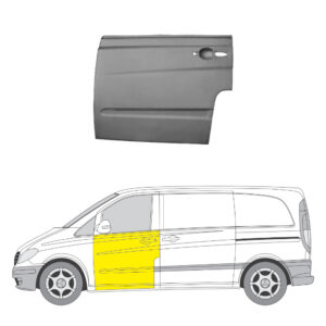 Etuoven ulompi korjauspaneeli ikkunaan asti vasen Mercedes-Benz VITO Bussi (W639) 2003–2014