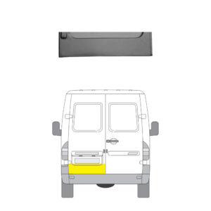 Takaoven alaosan korjauspelti vasen Mercedes-Benz SPRINTER 2-t Umpikori (B901, B902) 1995–2006
