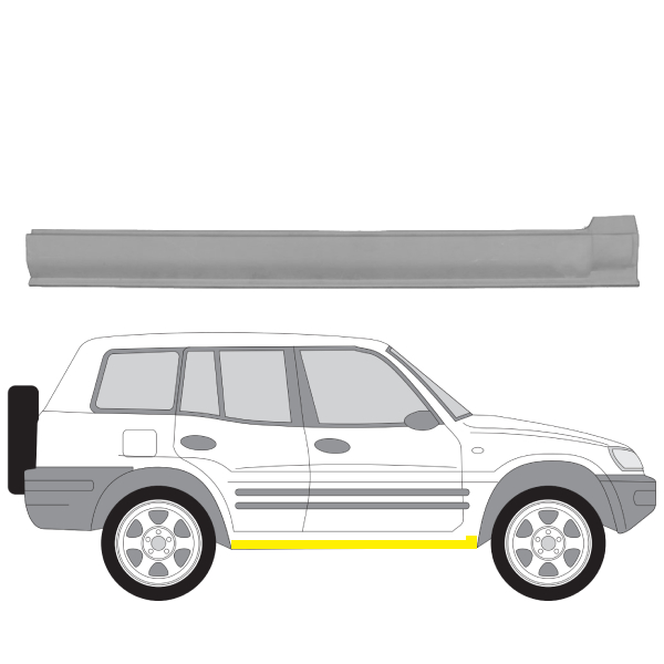 814442-1 Helmapelti oikea Toyota RAV 4 I (_A1_) 1994–2000
