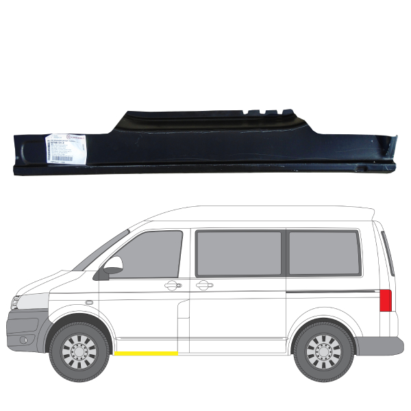 956841 Helmapelti etuoven alle vasen Volkswagen Transporter T5 2003–2015