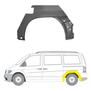 Takalokasuojan kaari vasen Mercedes-Benz VITO Bussi (W638) 1996–2003