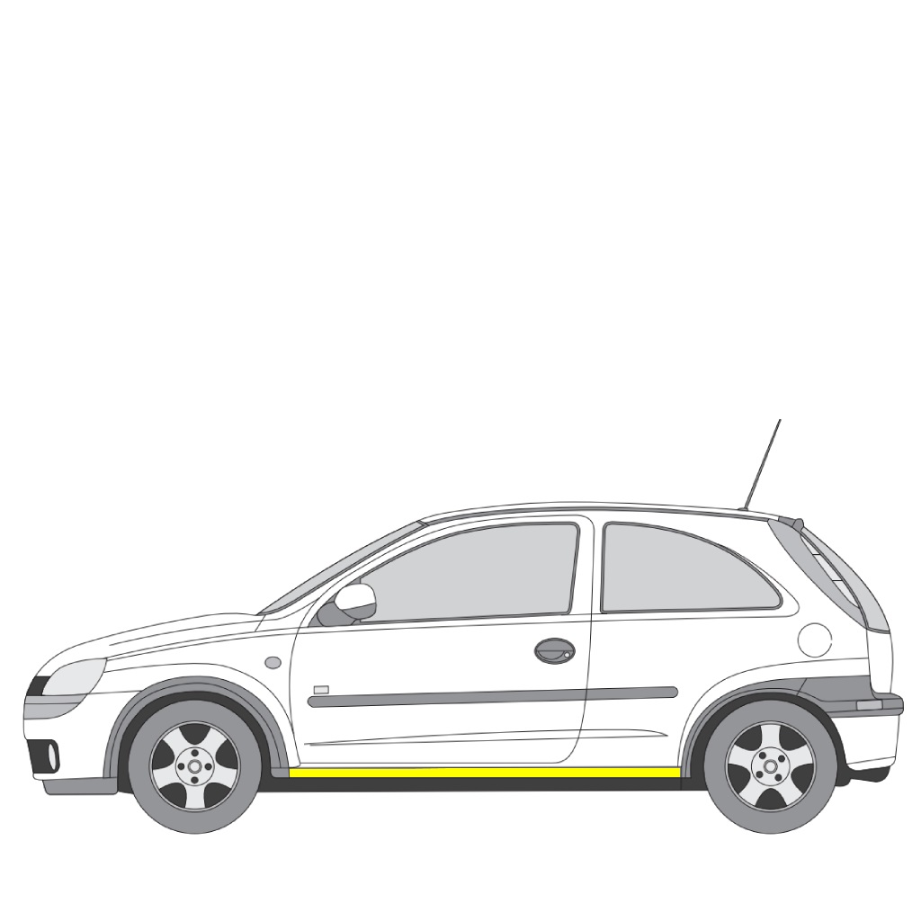 P33123-3 Helmapelti vasen Opel CORSA C (X01) 2000–2006