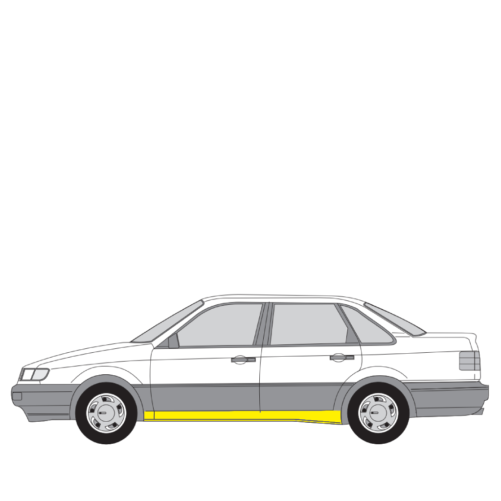 P42823-1 Helmapelti vasen Volkswagen PASSAT B3/B4 (3A2, 35I) 1988–1993