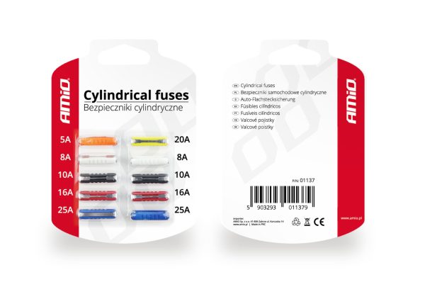 Cylindric fuse 10 pcs blister