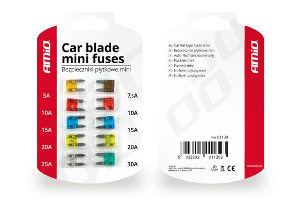 Mini fuse 10pts blister