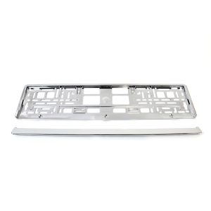 License Plate Frame - Silver metalic