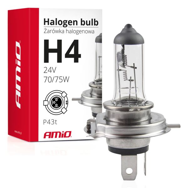 Halogen bulb H4 24V 70/75W UV filter (E8)