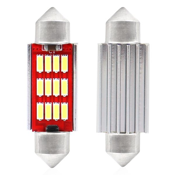 LED CANBUS 4014 12SMD Festoon C5W C10W C3W 36mm White 12V/24V