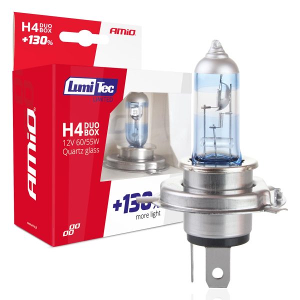 Halogen bulbs H4 12V 60/55W LumiTec LIMITED +130%  DUO