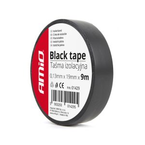 Black tape 19mm x 9m (12 pcs)