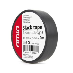 Black tape 25mm x 9m (9 pcs)