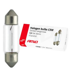 Halogen bulbs C5W Festoon 36mm 12V 10pcs