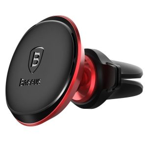 Magnetic phone holder BASEUS Magnetic Air Vent red