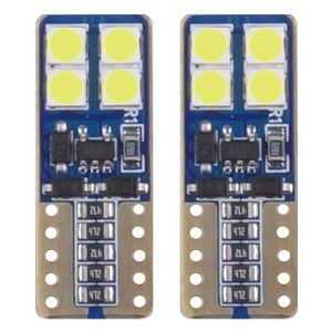 LED CANBUS 8SMD 2835 T10e (W5W)  White 12V/24V