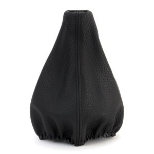 Gear lever cover- leather black yarn