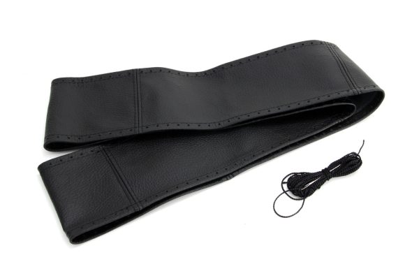 Steering wheel cover Natural Leather LACED 43-45/92 mm
