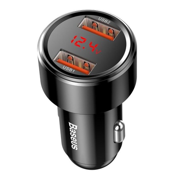 Car charger BASEUS Magic 2x USB QC 3.0 45W black