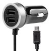 Car charger PCH PRO-01 microUSB+2xUSB 2.4A 12/24V