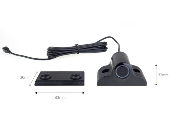 Parking assistant system LED COB 4 sensor black 19mm TRUCK