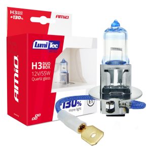 Halogen bulbs H3 12V 55W LumiTec LIMITED +130% DUO