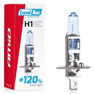 Halogen bulb H1 12V 55W LumiTec Super White +120%