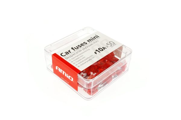 Car blade fuses mini box 50 pcs 10A