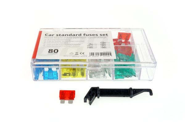 Car blade fuses standard box 80 pcs MIX