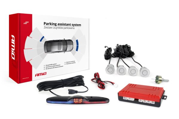 Parking assistant system MAX LED 4 sensor silver