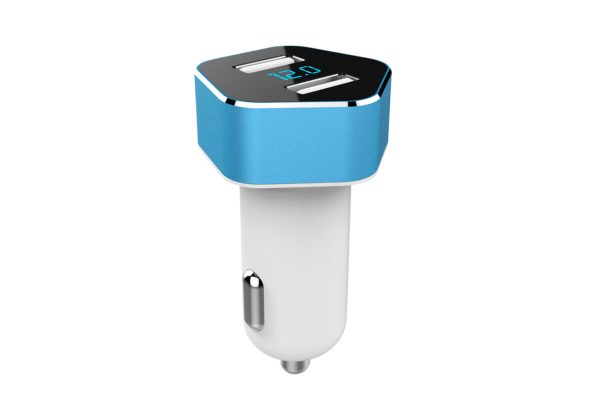 Phone charger with voltage meter 2xUSB PCH PRO-05