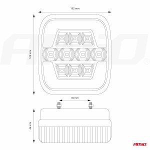 Rear combination LED lamp AMiO RCL-05-LR left/right