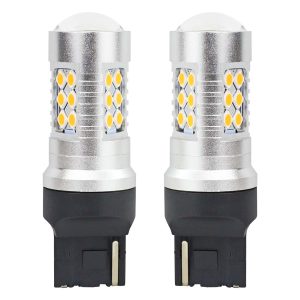 LED CANBUS 3030 24SMD T20 7440 WY21W Amber 12V/24V