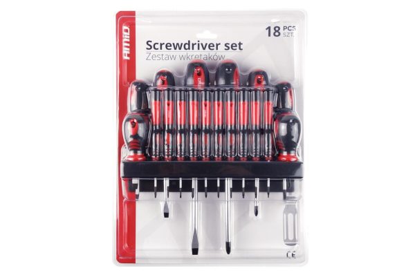 Screwdriver set with hanger CR-V