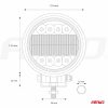 Working lamp AWL14 42 LED COMBO (2 Functions) 9-36V