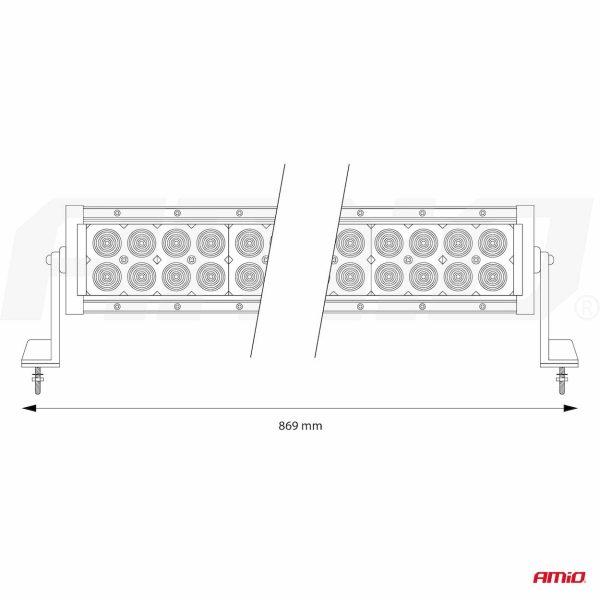 LED Work Light Bar 87 cm 9-36V AMIO-02439 AWL25