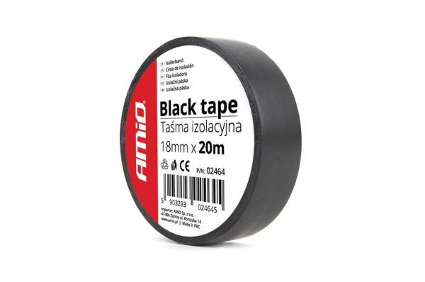 Black tape 18mm x 20m (1 pcs)