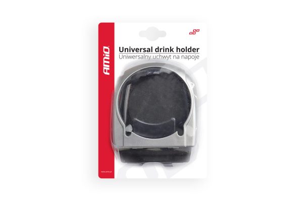 Vent mount universal drink holder silver DH-04