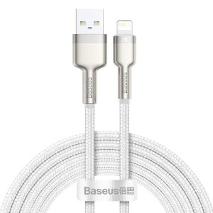 USB to Lightning white Baseus Cafule 2.4A 2m