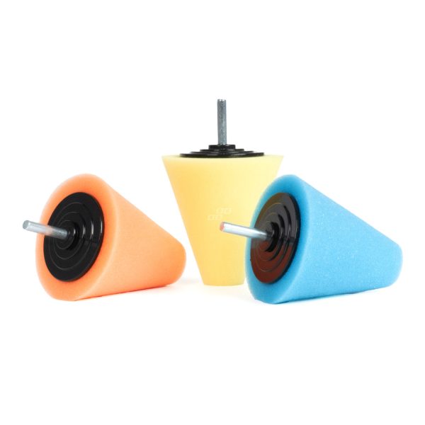 Cone shaped Polishing sponge for Automotive Car Wheels 3 pcs