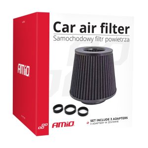 Car Air Conical Filter black