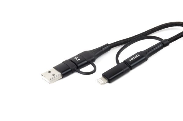 USB-C cable 1m Power Delivery AMiO UC-15