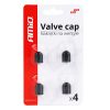 Plastic Black Valve cap 4pcs.