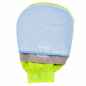 3in1 Glass Polish Dust Microfiber Cleaning Glove 25x17cm